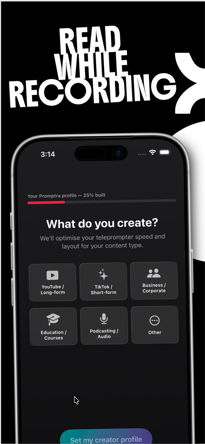 Read while recording: picking the kind of video you make so the teleprompter speed and layout match.